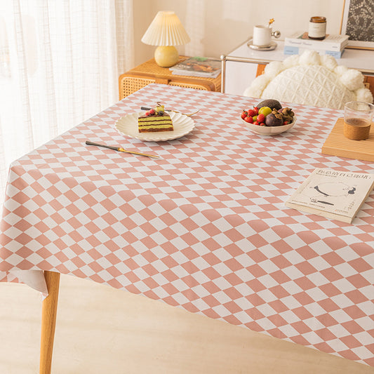 YL-36560 ins style net red PVC tablecloth waterproof and oil-proof disposable coffee table tablecloth rectangular light luxury diamond tablecloth wholesale