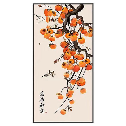 YL-37198 prosperous digital oil painting handmade DIY coloring painting flowers oil paint filling hand-painted healing series factory wholesale