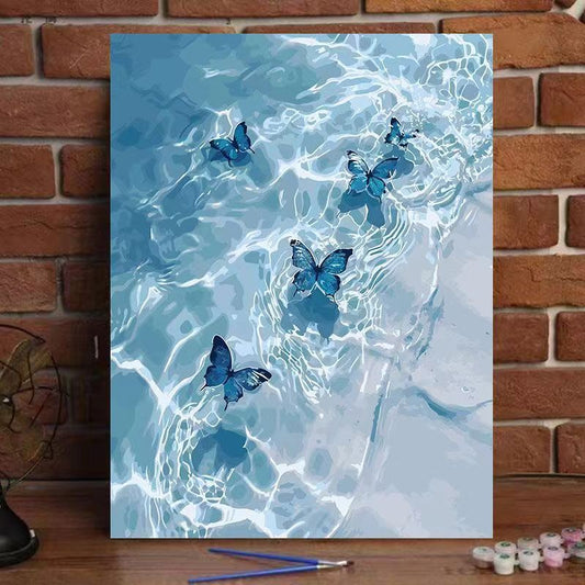 YL-32537 DIY digital oil painting manufacturers wholesale cute small animals hand-painted oil painting decorative painting stall