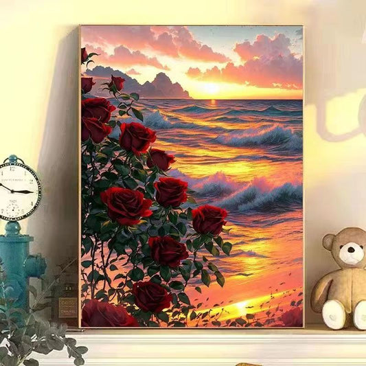 YL-32539 DIY digital oil painting manufacturers wholesale cute small animals hand-painted oil painting decorative painting stall