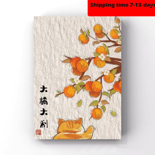 YL-32544 DIY digital oil painting manufacturers wholesale cute small animals hand-painted oil painting decorative painting stall