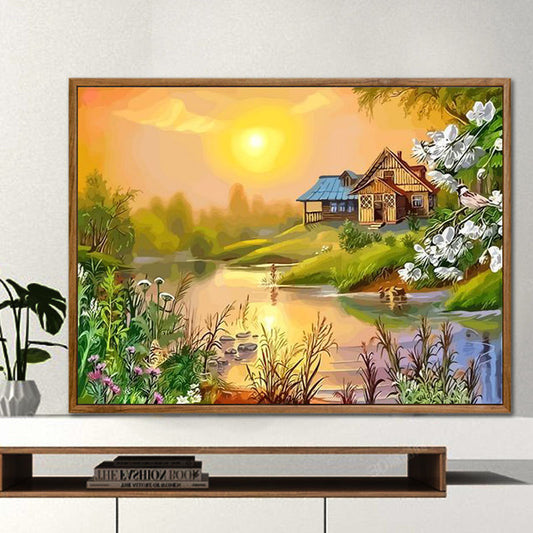 YL-35557 Cat digital oil painting DIY coloring painting handmade watercolor hand-painted art landscape anime cartoon painting