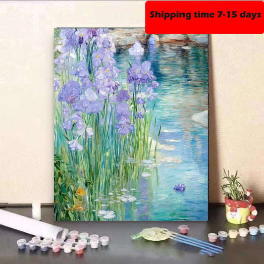 YL-32032 DIY digital oil painting manufacturers wholesale cute small animals hand-painted oil painting decorative painting stall