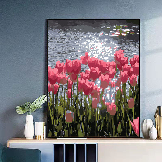 YL-35561 Cat digital oil painting DIY coloring painting handmade watercolor hand-painted art landscape anime cartoon painting