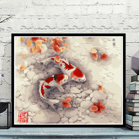 YL-36923 digital oil painting diy coloring landscape digital painting decompression hand-painted oil painting living room decorative painting palace