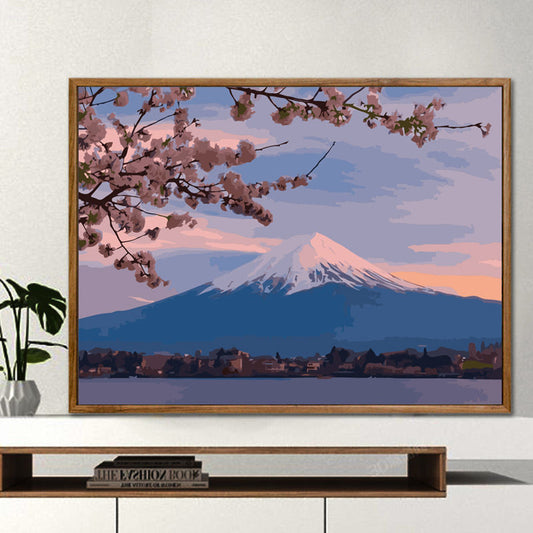 YL-37181 digital oil painting DIY coloring landscape digital painting decompression hand-painted oil painting living room decoration painting palace wholesale