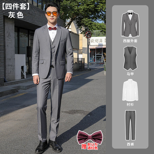 A0020 best man suit brother suit summer wedding suit men brother group dress large size full set wedding jacket men
