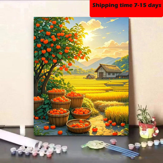 YL-32536 DIY digital oil painting manufacturers wholesale cute small animals hand-painted oil painting decorative painting stall