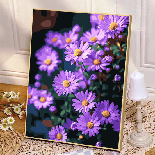 YL-37046 digital oil painting diy rose hand-painted oil painting healing landscape painting hand-painted flowers living room decoration painting