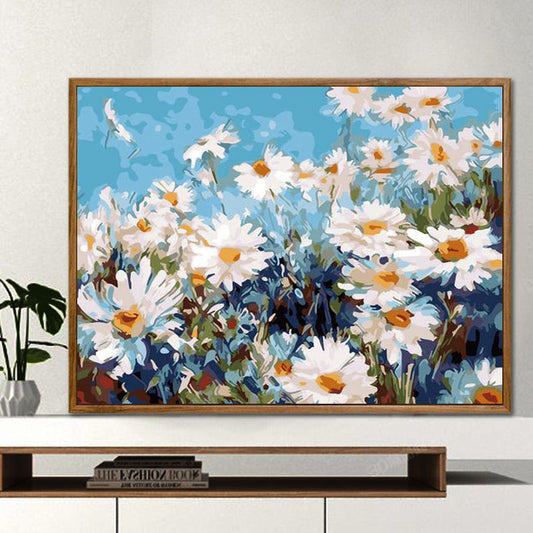 YL-37064 Custom digital oil painting landscape Dafen Village hand-painted mathematics oil painting coloring oil painting flowers and flowers oil painting wholesale