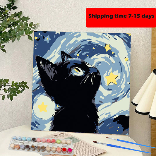 YL-37405 digital oil painting landscape Dafen Village hand-painted mathematical oil painting coloring oil painting flower flower oil painting wholesale