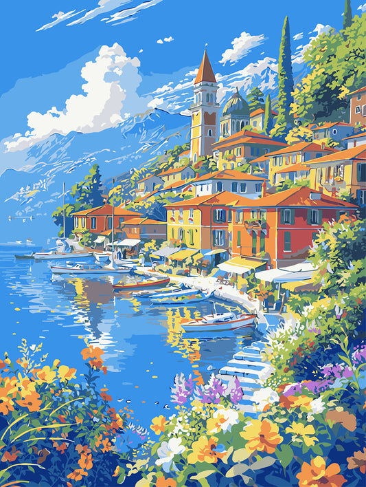 YL-35034 diy digital oil painting cartoon children's animation coloring decoration cute hand-filled coloring oil painting wholesale